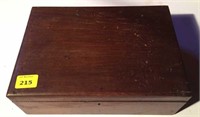 Wooden box, 13x9x4.5"