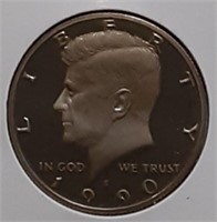 PROOF KENNEDY HALF DOLLAR-1990-S