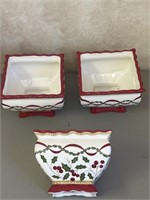 Holiday planters 5 inches tall