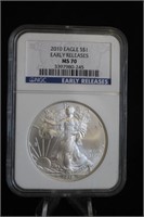 2010 1oz .999 Pure Silver Eagle