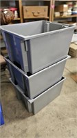 Stacking Gray Totes