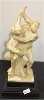 Grecian statue of men wrestling - nice heavy