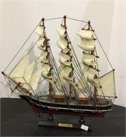 Replica model “Cutty Sark“ ship measuring 12 1/2