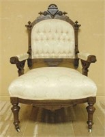 American Renaissance Revival Armchair.