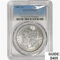 1887-O Morgan Silver Dollar PCGS MS62