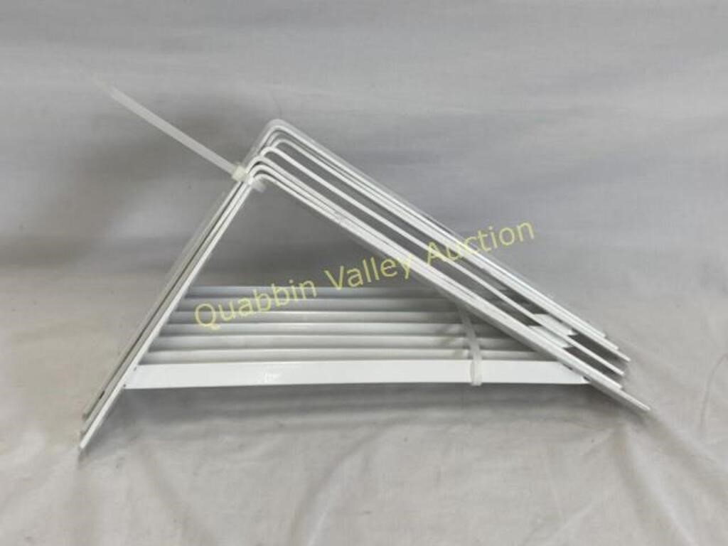 7 WHITE HEAVY DUTY SHELF BRACKETS