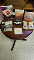 Pictures, books and covered bridge coasters