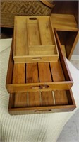 Wooden tray lot.