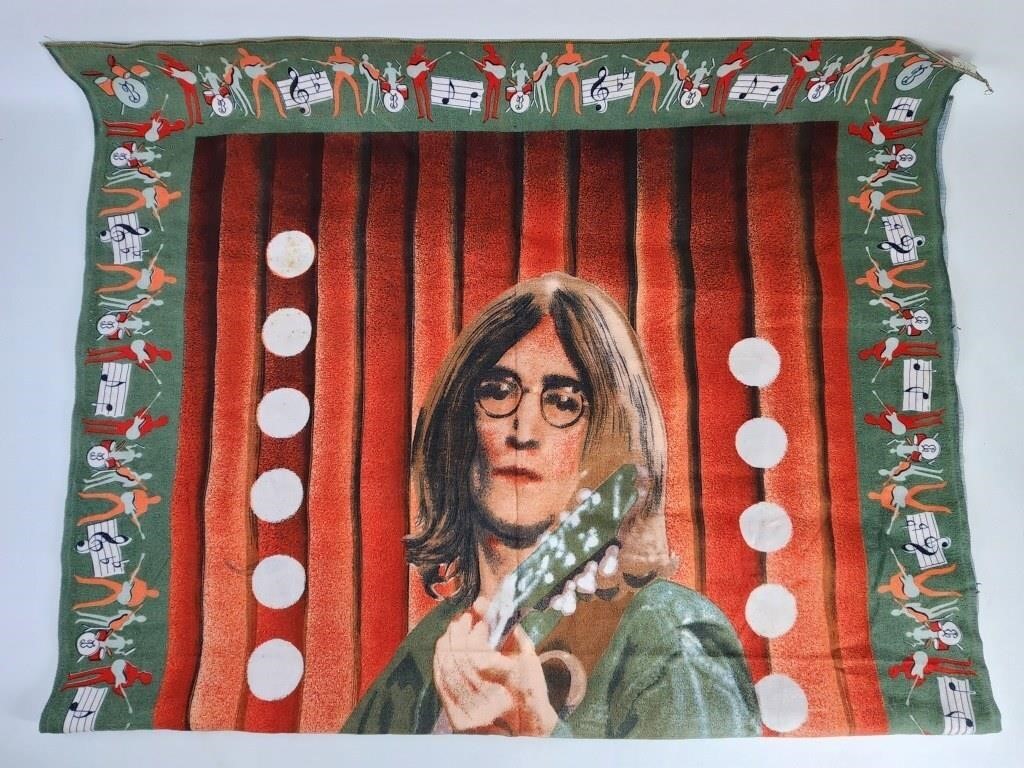 VINTAGE THE BEATLES JOHN LENNON TAPESTRY HANGING