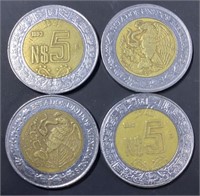 Mexican 5 Peso Coin Bundle