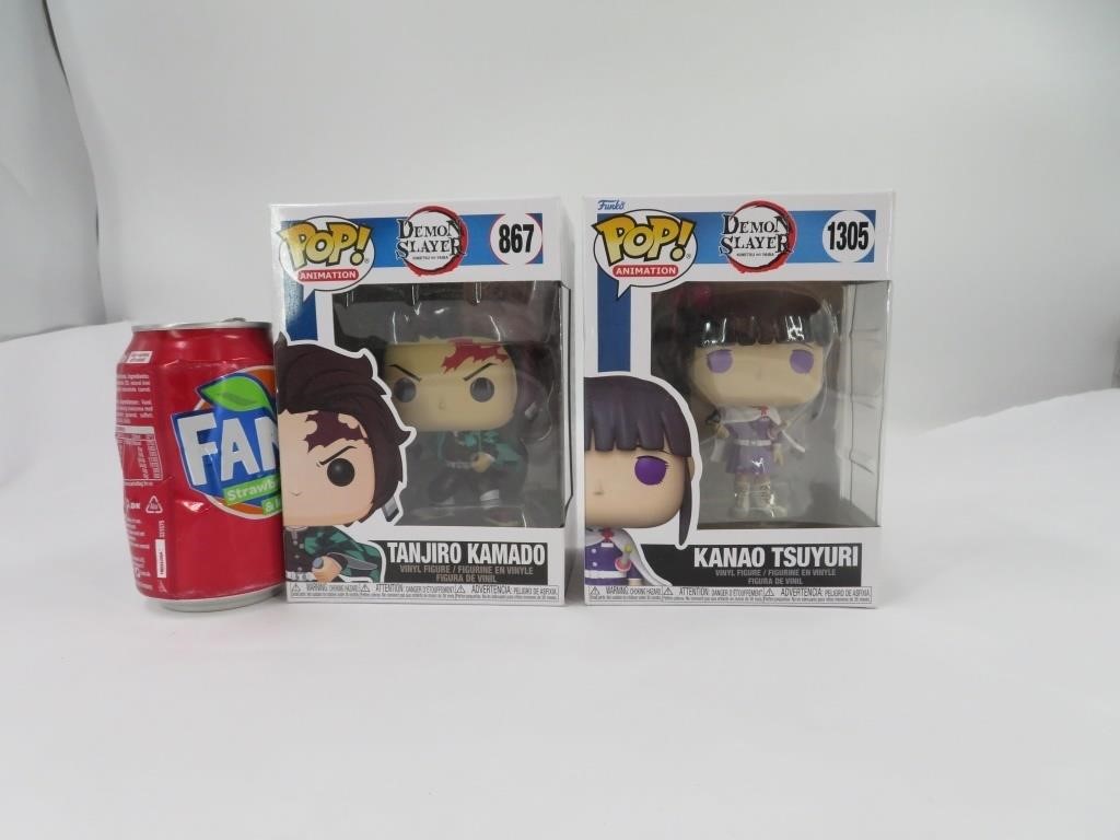 2 figurines Funko Pop Demon Slayer