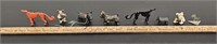 (8) Vintage Dog Miniatures- Including Metal and