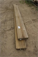 (2) Laminated Wood Beams, 3"x 12"x 12Ft & 16Ft
