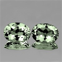 Natural Green Amethyst Pair [Flawless-VVS]