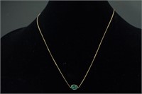 1.25ct Natural Emerald Necklace CRV$2350
