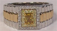 Fancy Color Diamond Ring 14K Gold