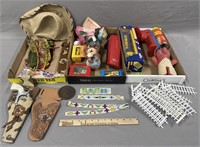 Vintage Toy Collection Cowboy Items etc