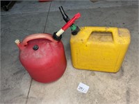 Two 5 gal fuel containers