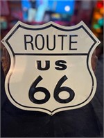1ft x 1ft Metal Embossed Route 66 Sign