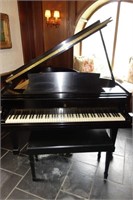 STEINWAY AND SONS 5 1/2 FOOT BABY GRAND PIANO