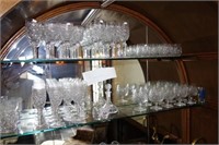 55 PC. WATERFORD CRYSTAL STEMWARE, BARWARE AND