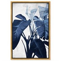 Floral And Botanical Blue Plant Lover 24"X36"