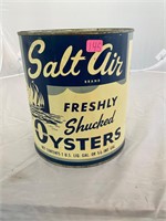 Salt Air NJ 210 Boston Mass 1 Gallon Oyster Can