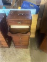 Vintage Solid Timber Bank Tellers Drawer Cabinet