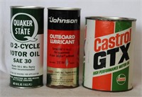 3 pcs. Vintage Oil & Lube Canisters - Various