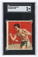 GRADED HARRY LEWIS BOXING CARD