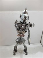 Metal Robot Statue, Missing 1 Arm