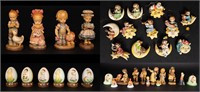Anri Italy Wood Carved Figures Figural Lot 35pc