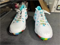 Adidas canvas themed cleats, size 5, H02353