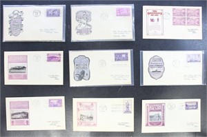 US Stamps First day Covers, 8 different complete