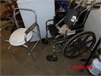 WHEEL CHAIR AND TOILET SEAT