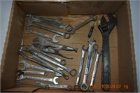 Flat of misc. wrenches