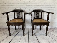 Pair of 1960's Guatemalan Colonial Chairs