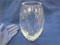 "tiffany & co" 8in crystal vase - nice