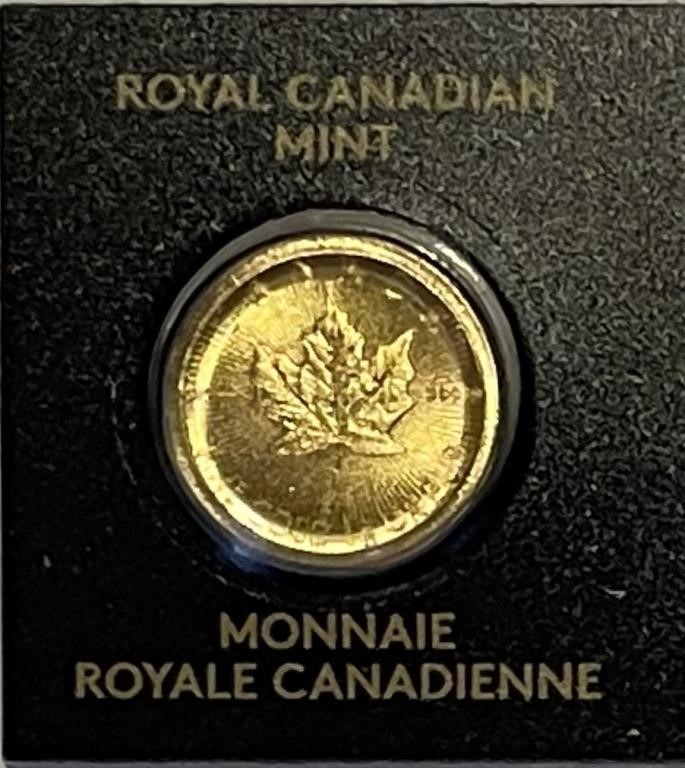 Royal Canada 1 Gram GOLD .999