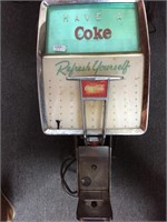 Vintage old coke machine