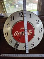 Vintage Coke Clock - 1 hand missing