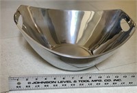 Dansk Fjord Silver Aluminum Handled Bowl 15"