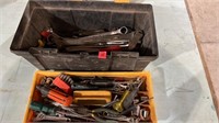 Plastic Toolbox with Misc. Hand Tools