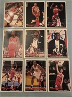 A lot of basketball cards with Shawn Bradley