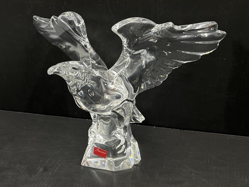 Baccarat Crystal Art Glass Eagle
