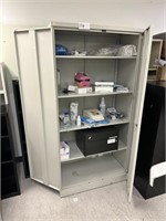 Storage Cabinet w/ contents - Metal