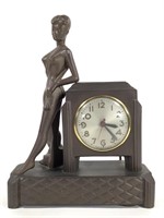 Deco Style Sessions Electric Clock w Standing Nude