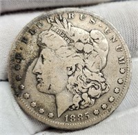 1885-S Morgan Silver Dollar VG