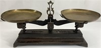 Antique French Force Cast Iron Balance Scale