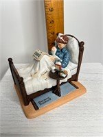 Norman Rockwell Porcelain The Cold Danbury Mint